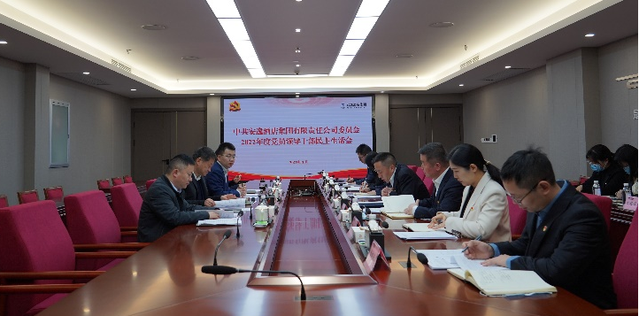 四川省皇家国际集团向导赴各子公司督导2022年度党员向导干部民主生涯会