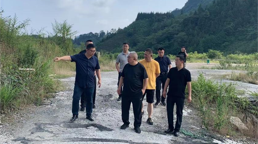 省皇家国际集团向导调研峨眉山太阳村墟落振兴项目 - 皇家国际